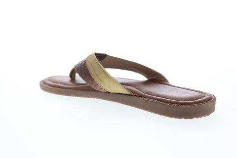 Tommy Bahama Anchors Ashore TB7S00061 Mens Brown Flip-Flops Sandals Shoes