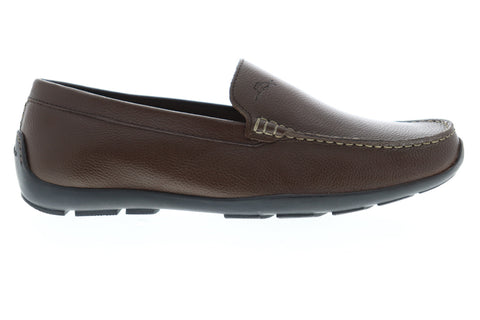 Tommy Bahama Amalfi TB7S00145 Mens Brown Leather Low Top Moccasin Loafers Shoes