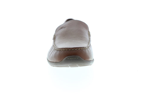 Tommy Bahama Amalfi TB7S00145 Mens Tan Brown Leather Moccasin Loafers Shoes