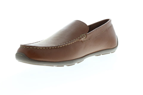 Tommy Bahama Amalfi TB7S00145 Mens Tan Brown Leather Moccasin Loafers Shoes
