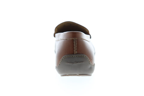 Tommy Bahama Amalfi TB7S00145 Mens Tan Brown Leather Moccasin Loafers Shoes