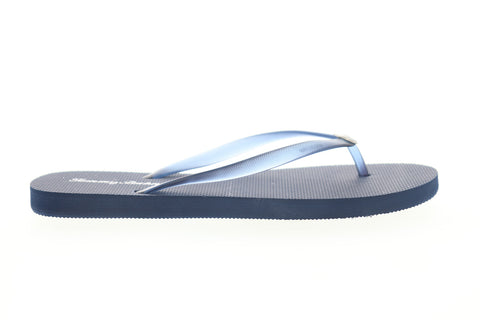 Tommy Bahama Whykiki Flat Solid TB7S00197 Womens Blue Sandals Flip-Flops Shoes