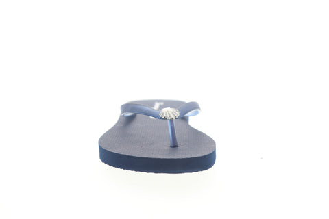 Tommy Bahama Whykiki Flat Solid TB7S00197 Womens Blue Sandals Flip-Flops Shoes