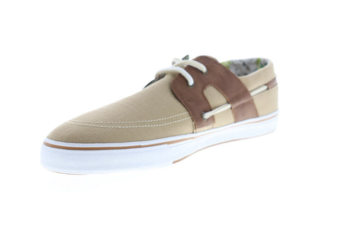 Tommy Bahama Stripe Breaker 2 Mens Tan Brown Loafers & Slip Ons Boat Shoes