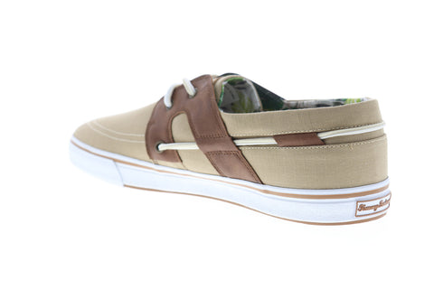 Tommy Bahama Stripe Breaker 2 Mens Tan Brown Loafers & Slip Ons Boat Shoes