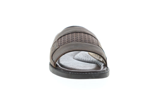 Tommy Bahama Gennadi Palms TB8M00093 Mens Brown Slip On Slides Sandals Shoes