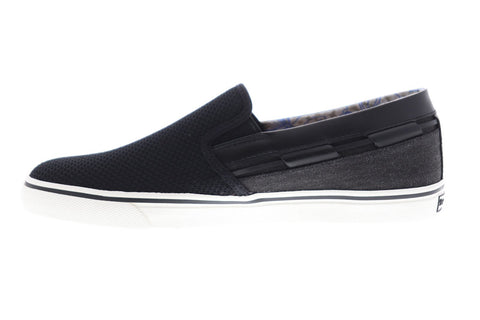 Tommy Bahama Journey Mens Black Textile Slip On Sneakers Shoes