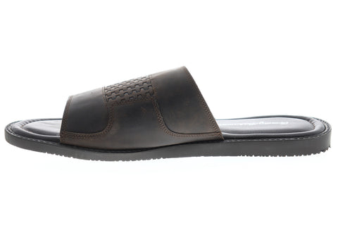 Tommy Bahama Gennesee Palms TB8M10093 Mens Brown Slip On Slides Sandals Shoes