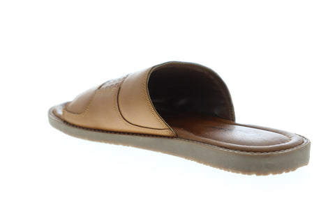 Tommy Bahama Gennesee Palms TB8M10093 Mens Brown Leather Slides Sandals Shoes