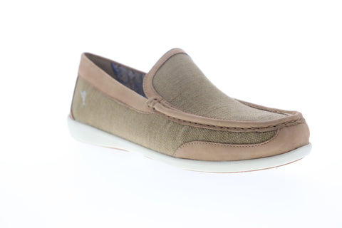 Tommy Bahama Taormina TB8M00057 Mens Brown Canvas Low Top Casual Loafers Shoes