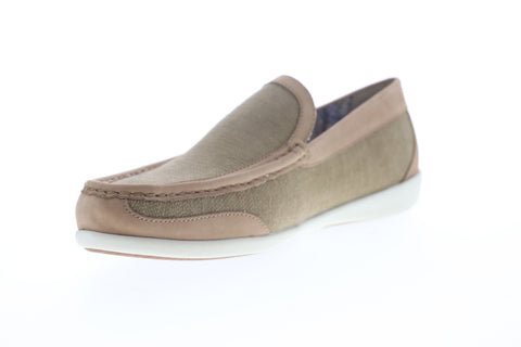Tommy Bahama Taormina TB8M00057 Mens Brown Canvas Low Top Casual Loafers Shoes