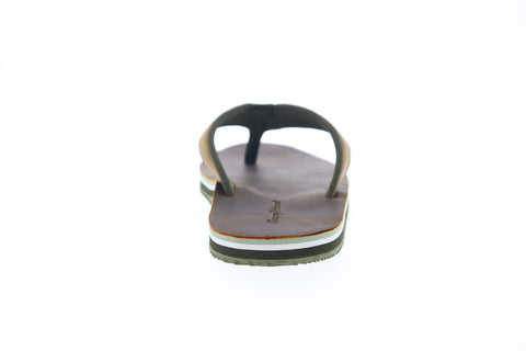 Tommy Bahama Khenan TB9M00223 Mens Brown Leather Flip-Flops Sandals Shoes