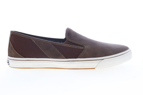 Tommy Bahama Pacific Palms TB9M00224 Mens Brown Leather Lifestyle Sneakers Shoes