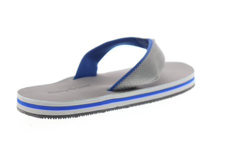 Tommy Bahama Khenan TB9M0138 Mens Gray Canvas Flip-Flops Sandals Shoes