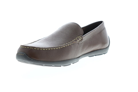 Tommy Bahama Acanto TB9M10045 Mens Brown Leather Low Top Moccasin Loafers Shoes