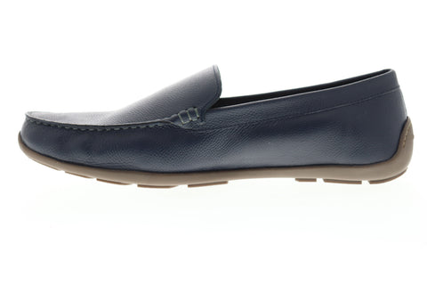 Tommy Bahama Acanto TB9M10045 Mens Blue Leather Low Top Moccasin Loafers Shoes
