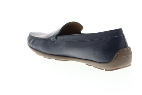 Tommy Bahama Acanto TB9M10045 Mens Blue Leather Low Top Moccasin Loafers Shoes