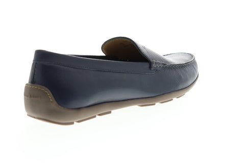 Tommy Bahama Acanto TB9M10045 Mens Blue Leather Low Top Moccasin Loafers Shoes