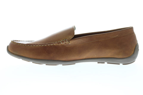Tommy Bahama Acanto TB9M10045 Mens Brown Leather Low Top Moccasin Loafers Shoes