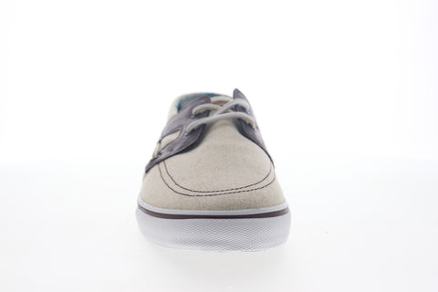 Tommy Bahama Stripes Asunder TB7F10147 Mens Beige Tan Canvas Boat Shoes Loafers