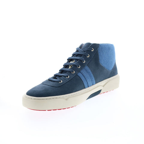 TCG Annecy TCG-AW19-ANN-NVD Mens Blue Suede Lace Up Lifestyle Sneakers Shoes