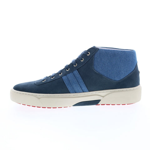 TCG Annecy TCG-AW19-ANN-NVD Mens Blue Suede Lace Up Lifestyle Sneakers Shoes