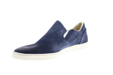 Onitsuka Tiger Tiger Slip On Deluxe Mens Blue Suede Lifestyle Sneakers Shoes