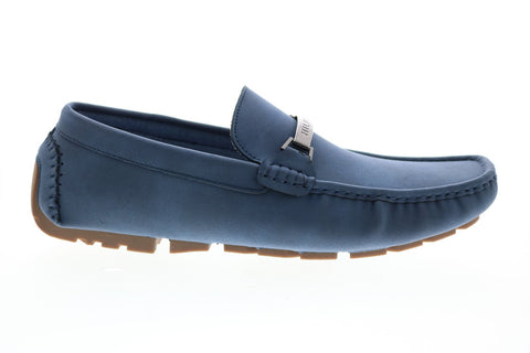 Tommy Hilfiger Aaron 3 Mens Blue Synthetic Loafers & Slip Ons Moccasin Shoes