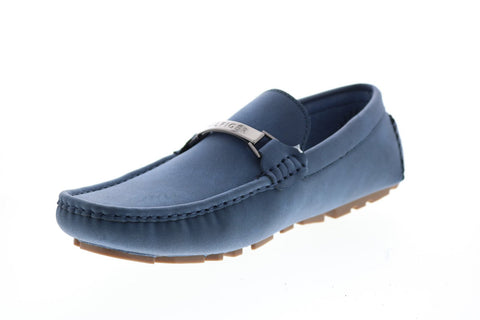 Tommy Hilfiger Aaron 3 Mens Blue Synthetic Loafers & Slip Ons Moccasin Shoes