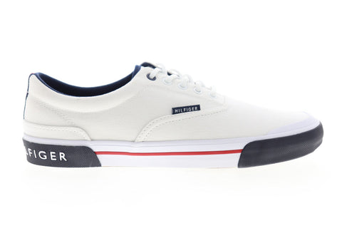 Tommy Hilfiger Pallet 5 TMPALLET5 Mens White Canvas Fashion Sneakers Casual Shoes