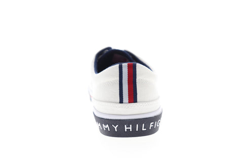Tommy Hilfiger Pallet 5 TMPALLET5 Mens White Canvas Fashion Sneakers Casual Shoes