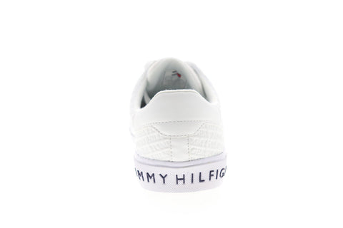 Tommy Hilfiger Pisco TMPISCO Mens White Synthetic Casual Lace Up Fashion Sneakers Shoes