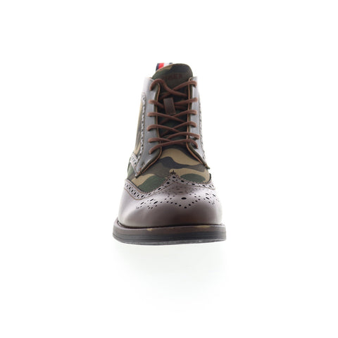 Tommy Hilfiger Ruzman 2 TMRUZMAN2 Mens Brown Canvas Casual Dress Boots Shoes