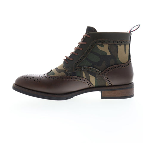 Tommy Hilfiger Ruzman 2 TMRUZMAN2 Mens Brown Canvas Casual Dress Boots Shoes