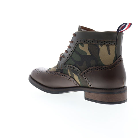 Tommy Hilfiger Ruzman 2 TMRUZMAN2 Mens Brown Canvas Casual Dress Boots Shoes