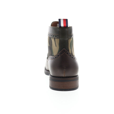 Tommy Hilfiger Ruzman 2 TMRUZMAN2 Mens Brown Canvas Casual Dress Boots Shoes