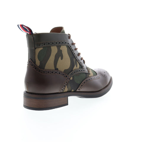 Tommy Hilfiger Ruzman 2 TMRUZMAN2 Mens Brown Canvas Casual Dress Boots Shoes