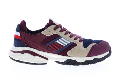 Tommy Hilfiger Torque TMTORQUE Mens Red Mesh Casual Lace Up Fashion Sneakers Shoes