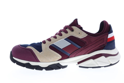 Tommy Hilfiger Torque TMTORQUE Mens Red Mesh Casual Lace Up Fashion Sneakers Shoes