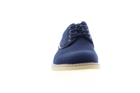 Tommy Hilfiger Engle 2 TMENGLE2 Mens Blue Canvas Low Top Plain Toe Oxfords Shoes