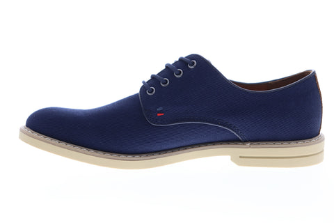 Tommy Hilfiger Engle 2 TMENGLE2 Mens Blue Canvas Low Top Plain Toe Oxfords Shoes