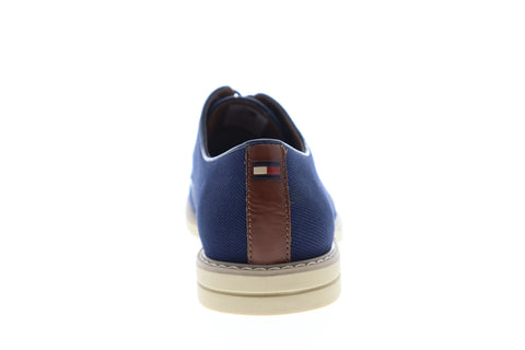 Tommy Hilfiger Engle 2 TMENGLE2 Mens Blue Canvas Low Top Plain Toe Oxfords Shoes