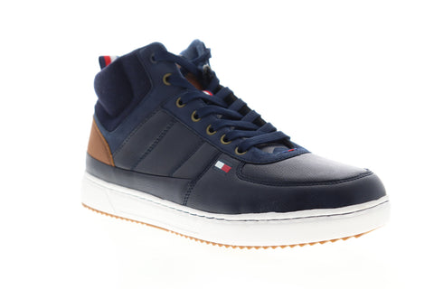 Tommy Hilfiger Manzu TMMANZU Mens Blue High Top Lace Up Designer Sneakers Shoes