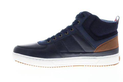 Tommy Hilfiger Manzu TMMANZU Mens Blue High Top Lace Up Designer Sneakers Shoes