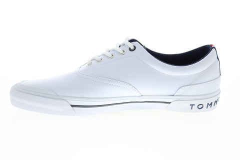 Tommy Hilfiger Pallet 6 Mens White Synthetic Lace Up Designer Sneakers Shoes