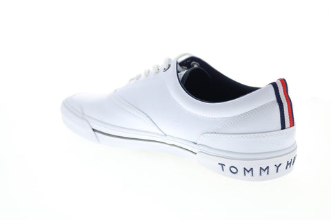 Tommy Hilfiger Pallet 6 Mens White Synthetic Lace Up Designer Sneakers Shoes
