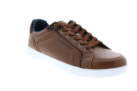Tommy Hilfiger Thumper Mens Brown Synthetic Lace Up Designer Sneakers Shoes