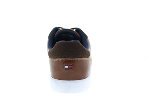 Tommy Hilfiger Thumper Mens Brown Synthetic Lace Up Designer Sneakers Shoes