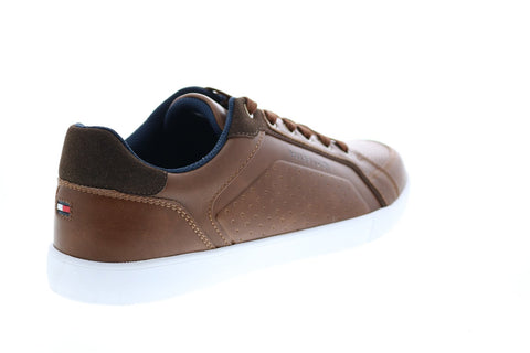 Tommy Hilfiger Thumper Mens Brown Synthetic Lace Up Designer Sneakers Shoes