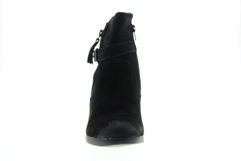 Earth Origins Tori Womens Black Wide Suede Zipper Ankle & Booties Boots